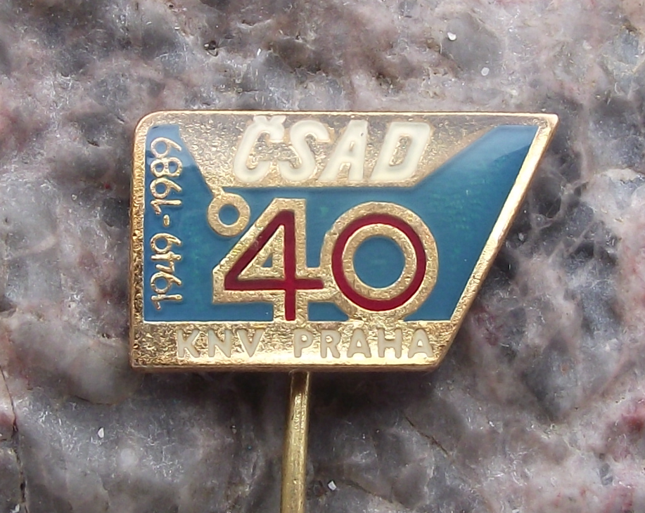 1989 CSAD KNV Praha Czech Bus Company 40th Anniversary Pin Badge