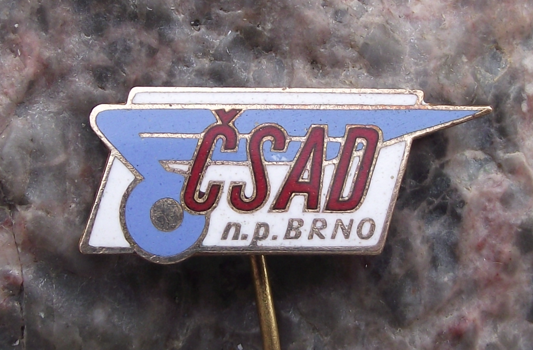 Vintage CSAD Brno N.P. Nationalised Czech Bus Company Pin Badge