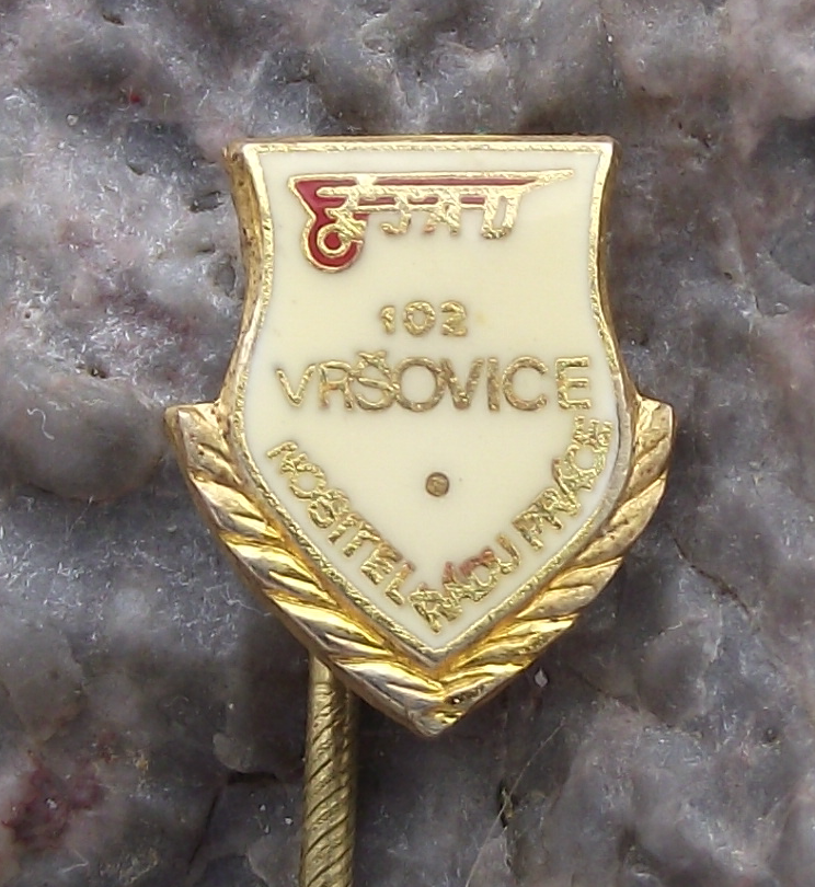Vintage CSAD Vrsovice Prague Workers Award Bus Company Pin Badge