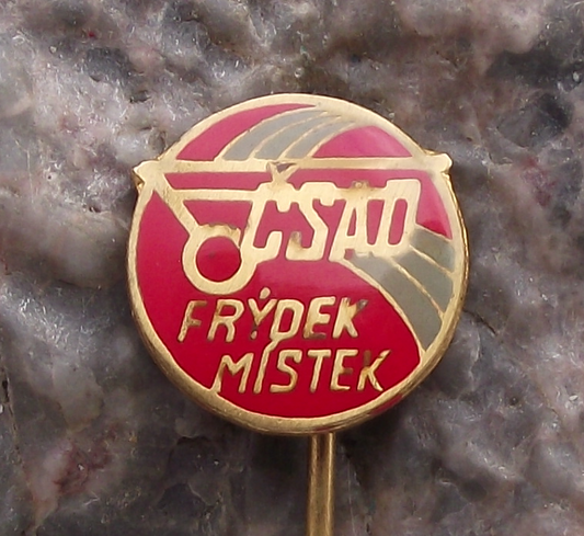 Vintage CSAD Frydek Mistek Bus Public Mass Transport Company Pin Badge