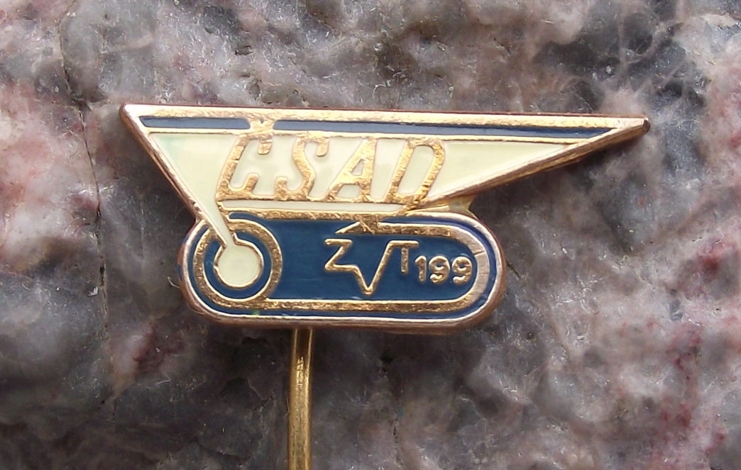 Vintage CSAD ZVT 199 Bus Company Technical Computer Department Pin Badge
