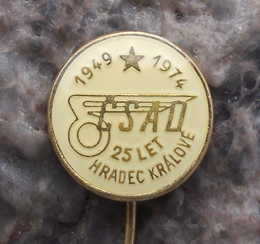 1974 Hradec Kralove CSAD Bus Coach Transport Anniversary Pin Badge