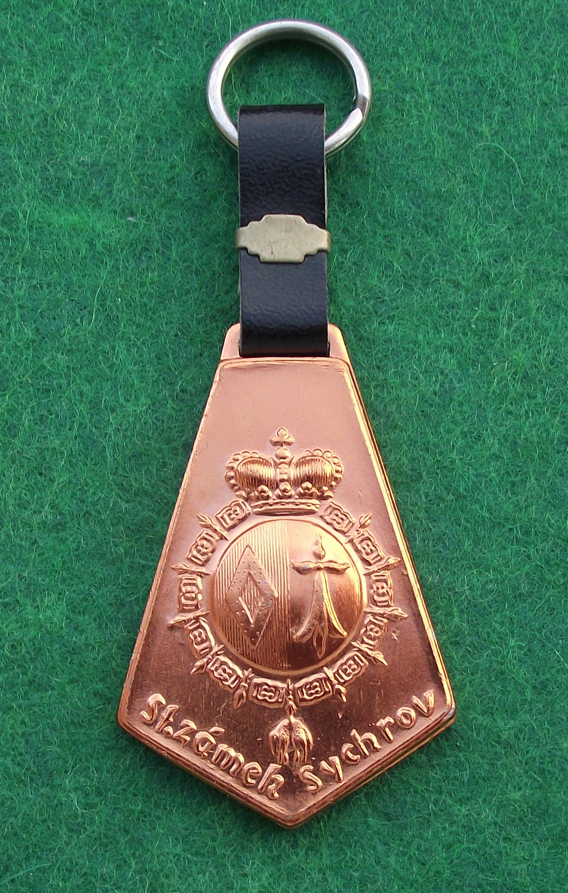 Vintage Sychrov State Palace Castle Czechoslovakia Crest Key Chain Keyring