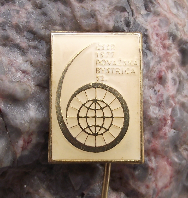 1977 ISDT International 6 Six Day Motorcycle Enduro Race CSSR Pin Badge