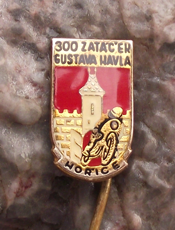 Vintage 300 Curves of Gustav Havel Horice MotoGP Motorbike Race Pin Badge