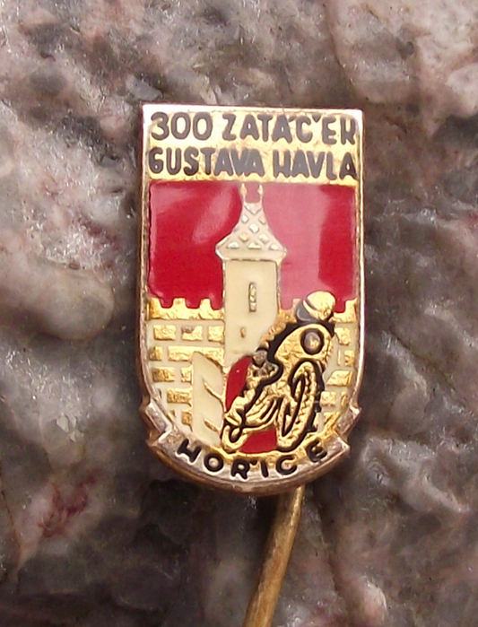 Vintage 300 Curves of Gustav Havel Horice MotoGP Motorbike Race Pin Badge