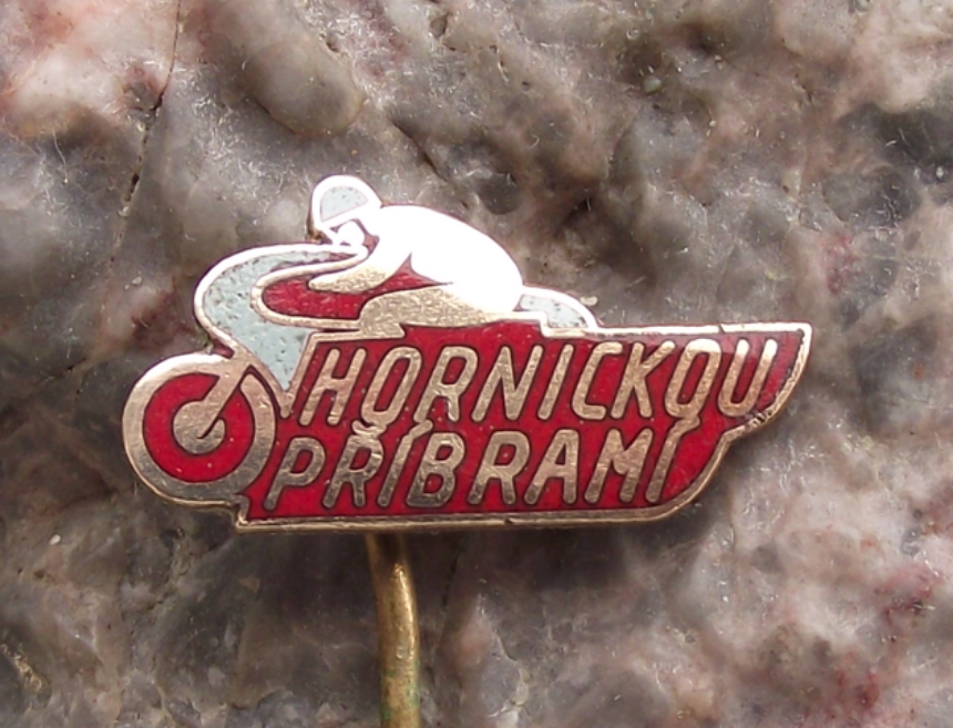 Vintage Hornickou Pribram Czech GP Grand Prix Motorcycle Road Race Pin Badge