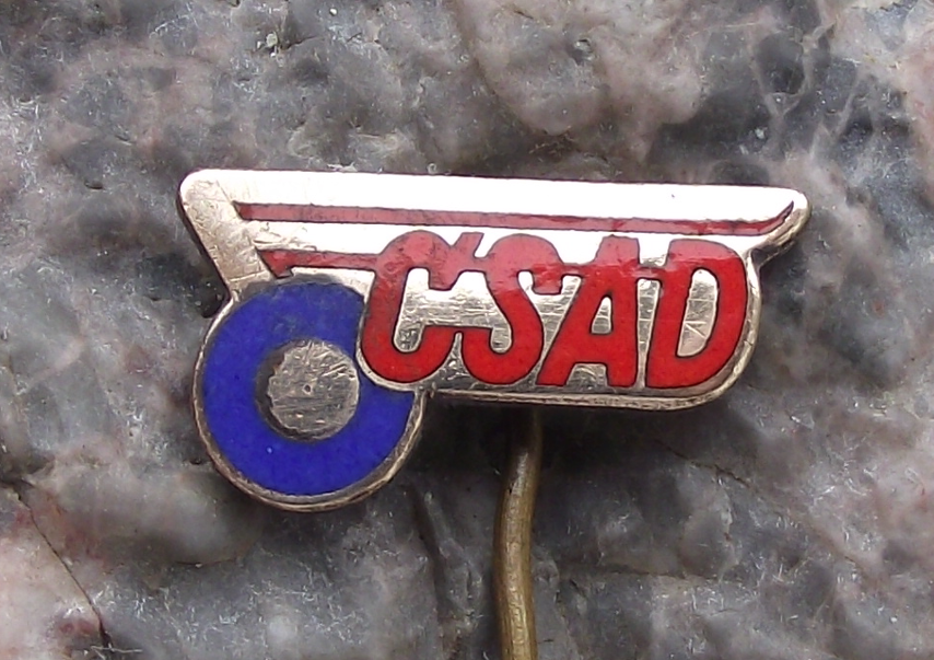 Vintage Antique CSAD Company Logo Employee Uniform Pin Badge