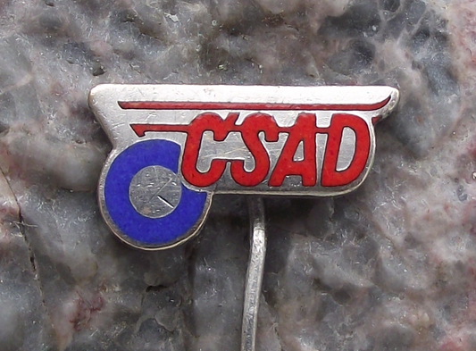 Vintage Antique CSAD Company Logo Employee Uniform Pin Badge