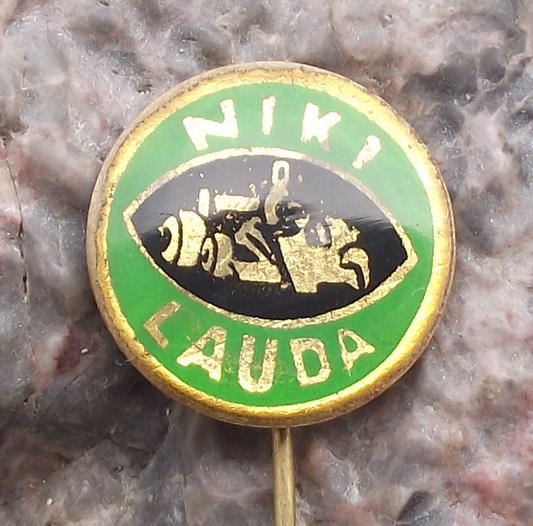 Vintage Nikki Lauda  Formula 1 F1 One Motor Racing Car Pin Badge