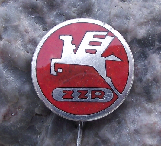 Vintage ZZR Zjednoczone Zakłady Rowerowe Bicycle Maker Pegasus Pin Badge