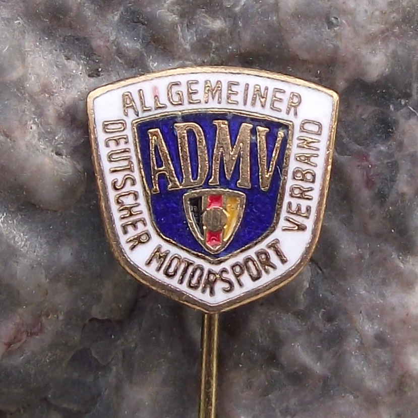 ADMV Allgemeiner Deutscher Motorsport Verband Motor Racing Association Pin Badge