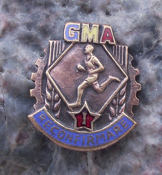 Vintage Romania GMA Always Ready Youth Athletics Grade 1 Sports Pin Badge