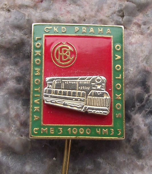Vintage CKD Train Locomotive CME3 ChME3 1000 Units Production Award Pin Badge