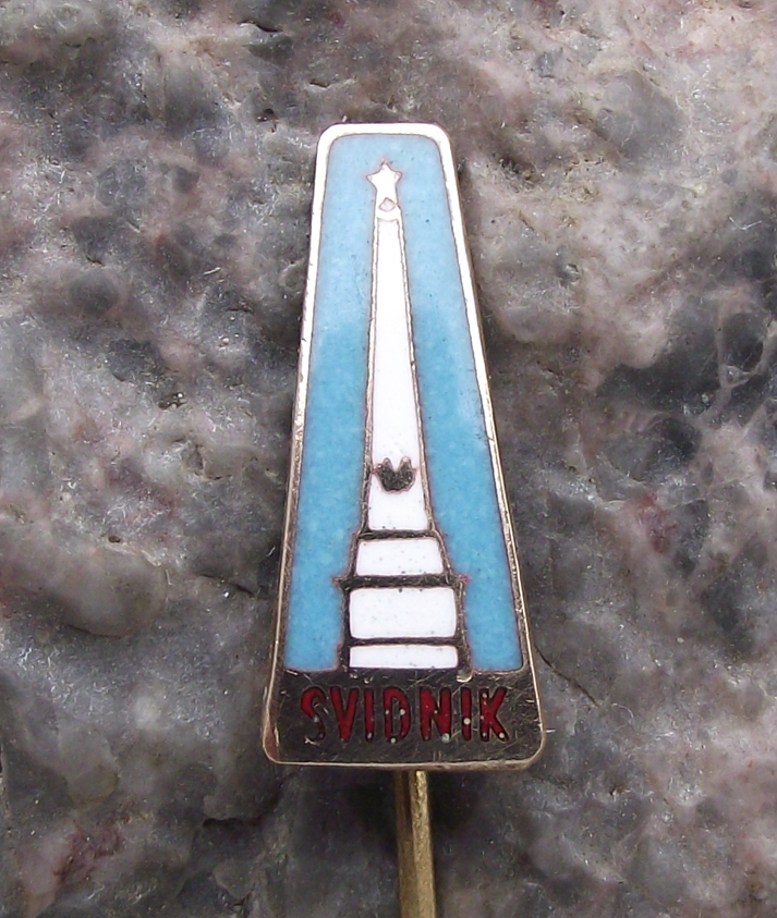 Vintage Svidník Soviet Army Memorial Battle of Dukla Pass Monument Pin Badge