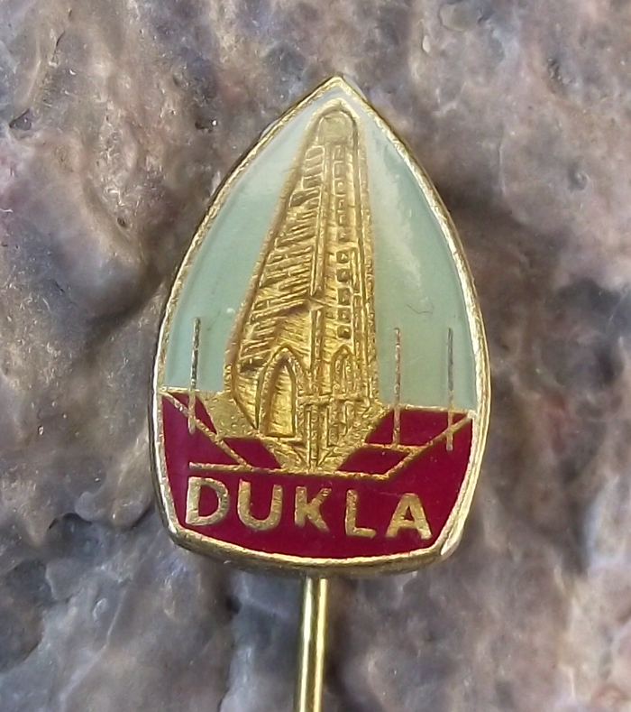 Vintage Memorial of the Czechoslovak Army in Dukla Monument Pin Badge