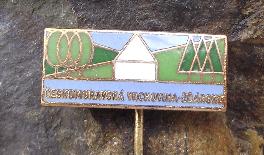 Vintage Bohemian-Moravian Highlands Českomoravská vrchovina Pin Badge