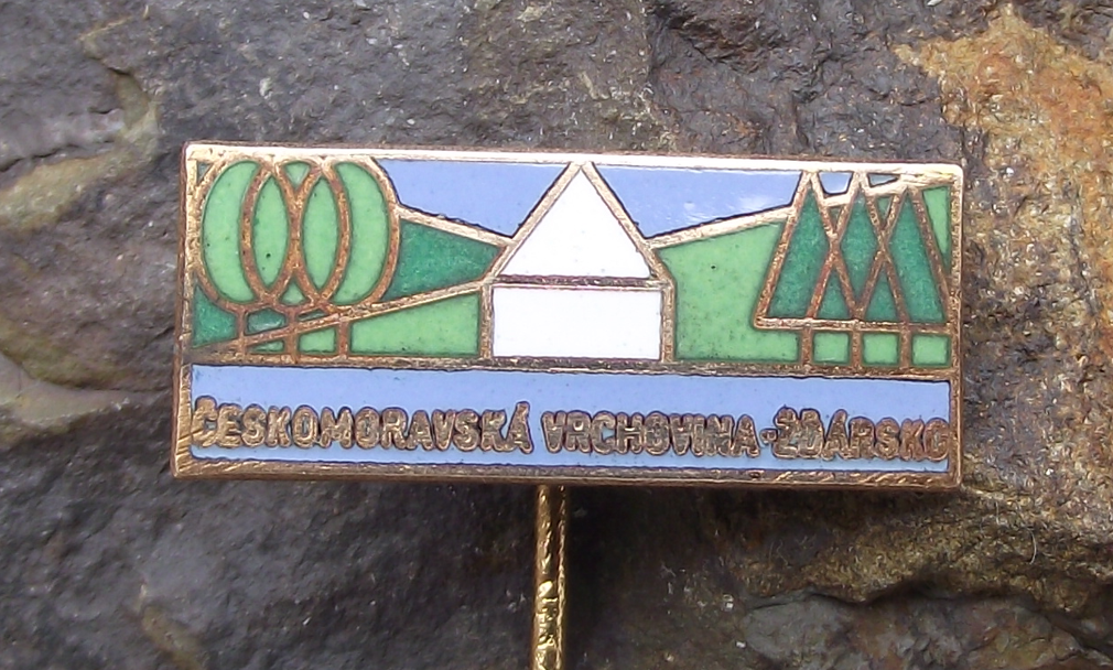 Vintage Bohemian-Moravian Highlands Českomoravská vrchovina Pin Badge