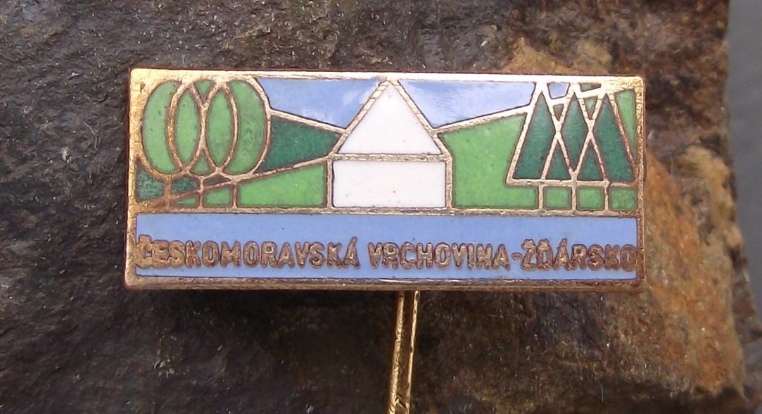 Vintage Bohemian-Moravian Highlands Českomoravská vrchovina Pin Badge