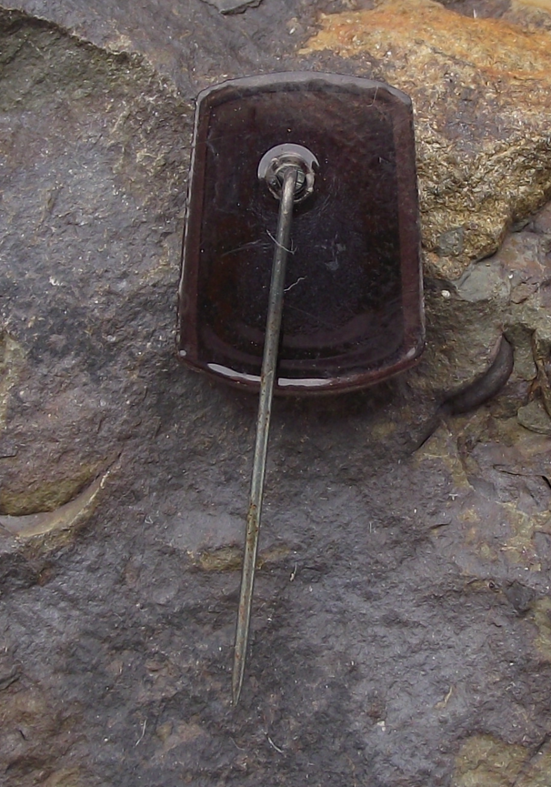 Vintage Děčín Czech City Castle Tourist Souvenier Pin Badge
