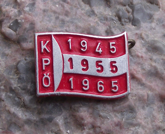 1965 KPO Communist Party Austria Austrian May Day Pin Badge