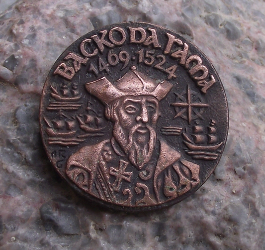 Vintage Vasco da Gama 1469 - 1524 Portugal Sailor Explorer Pin Badge