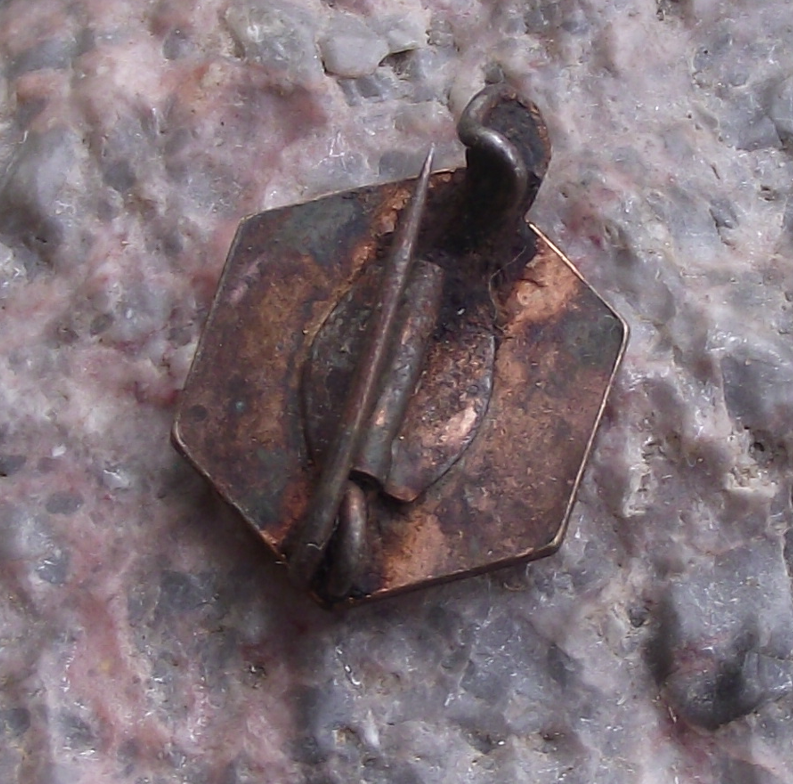 Vintage VEB Edelstahlwerk Freital DDR GDR Steel Works Pin Badge