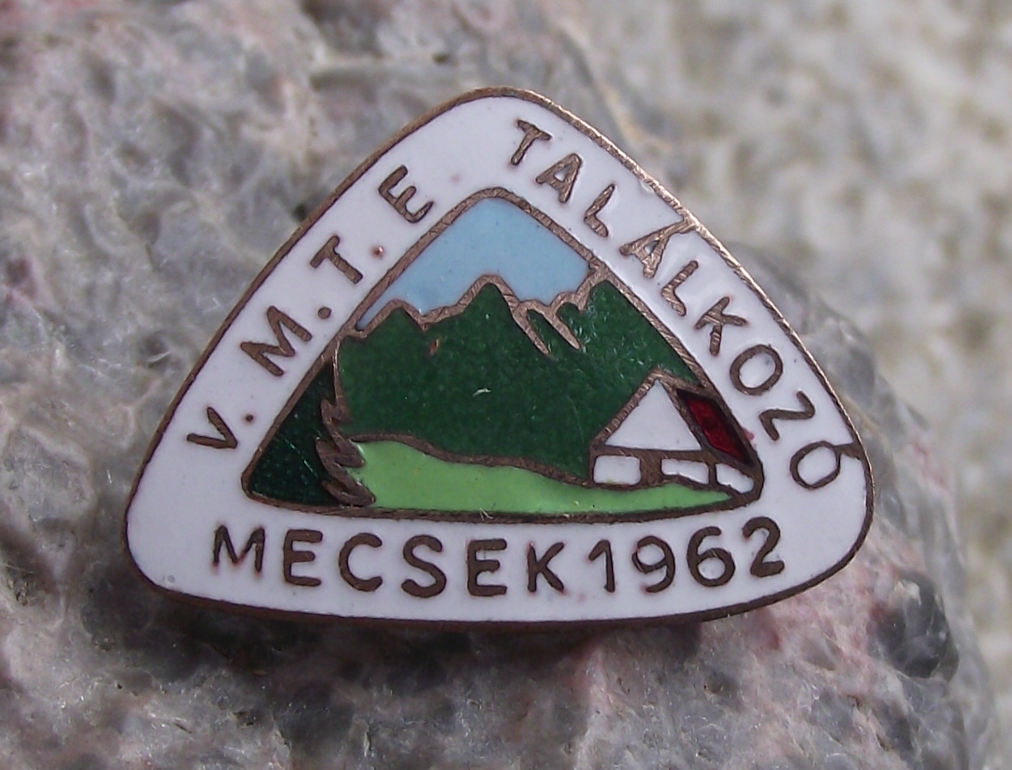 1962 Hungarian Walkers Hiking Association Mecsek Mountains Pin Badge