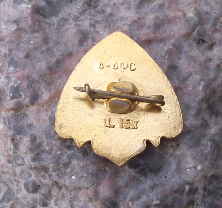 Vintage Kazakhstan Almaty Altai Mountain Range Snowy Peaks Pin Badge