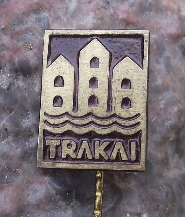 Vintage Trakai Island Lithuanian Castle National Park Museum Pin Badge