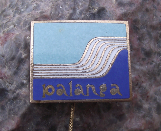 Vintage Palanga Palonga Lithuanian Summer Resort Baltic Coast Pin Badge