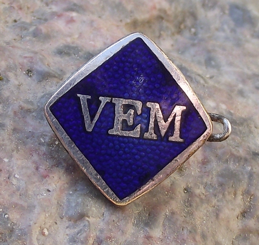 Vintage VEM Motors East German Engineering Company Industrial Pin Badge