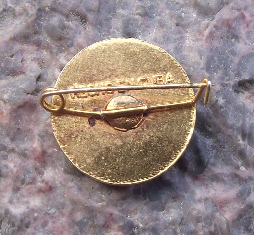 Vintage Cuba CTC Central Workers Trade Union Leader Lazaro Pena Pin Badge