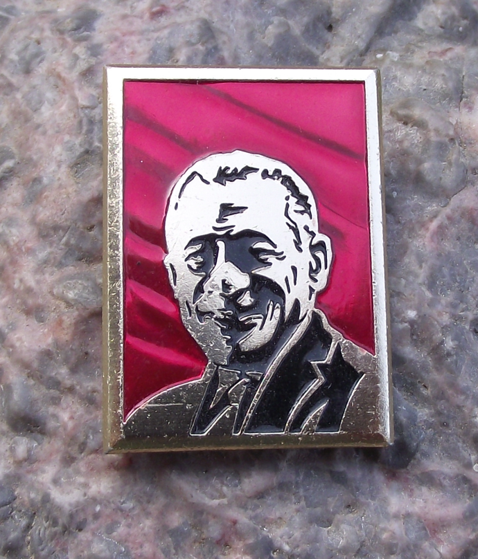 Vintage Lázaro Peña Cuba CTC Central Workers Trade Union Leader Pin Badge