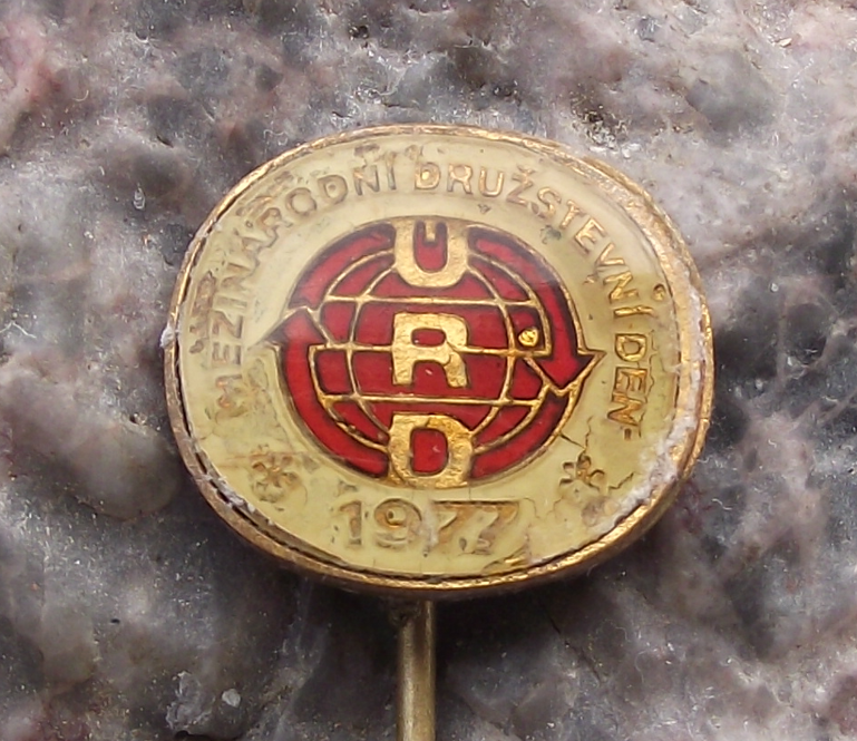 1977 Czechoslovakia URD International Trade Union Day May 1st Pin Badge