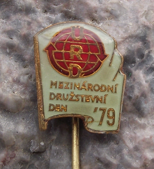 1979 Czechoslovakia URD International Trade Union Day May 1st Pin Badge