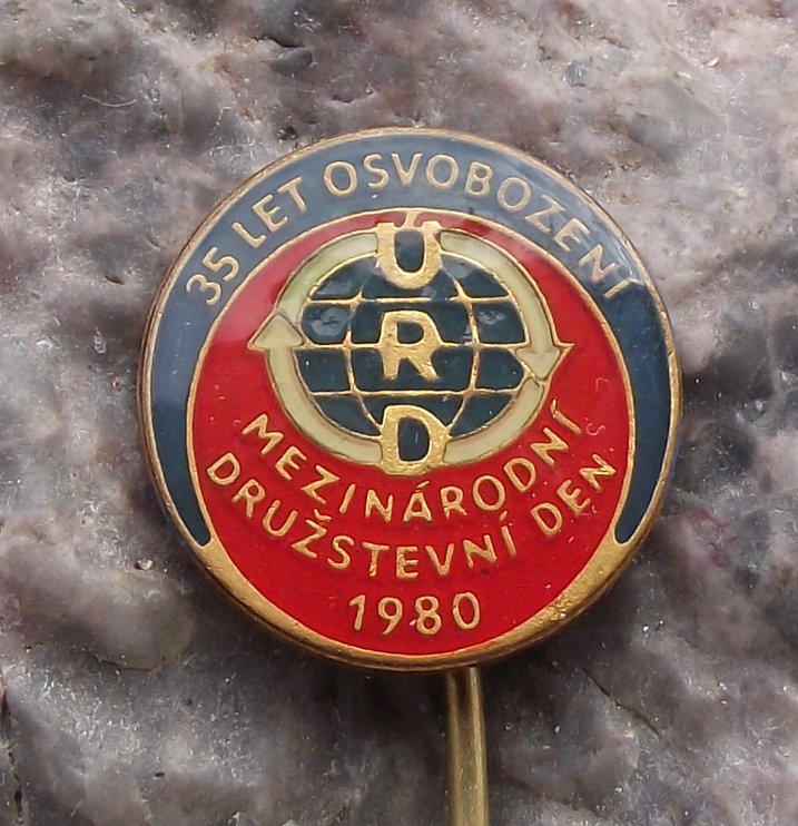 1980 Czechoslovakia URD International Trade Union Day May 1st Pin Badge