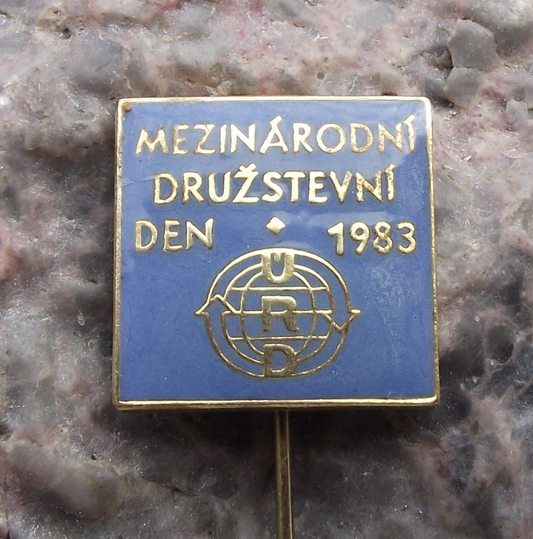 1983 Czechoslovakia URD International Trade Union Day May 1st Pin Badge