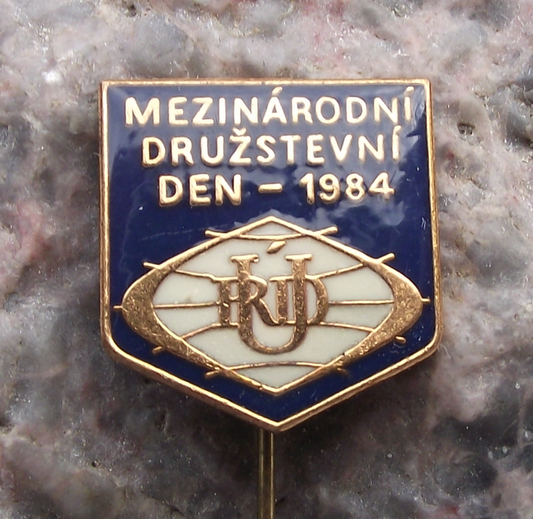 1984 Czechoslovakia URD International Trade Union Day May 1st Pin Badge