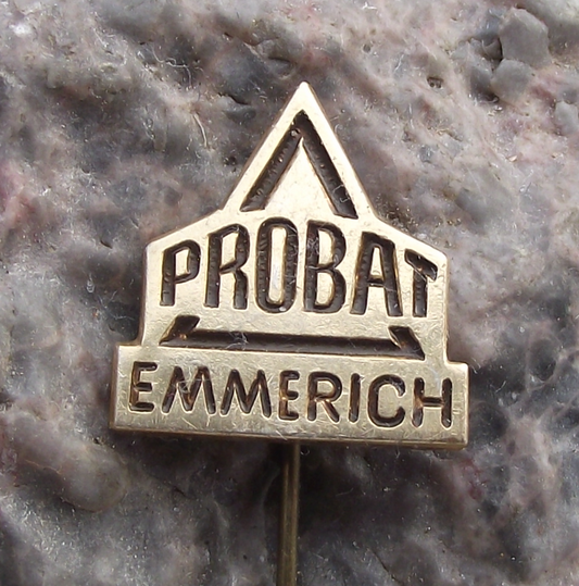Vintage Probat Emmerich Coffee Makers Grinder Machines Centenary Pin Badge