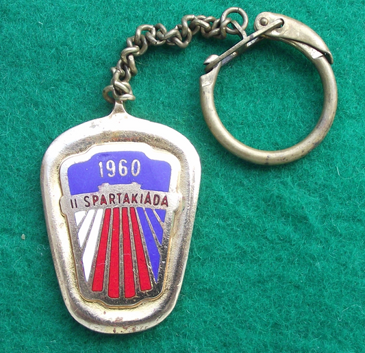 1960 Spartakiad Mass Gymnastics Event National Celebration Key Chain Keyring