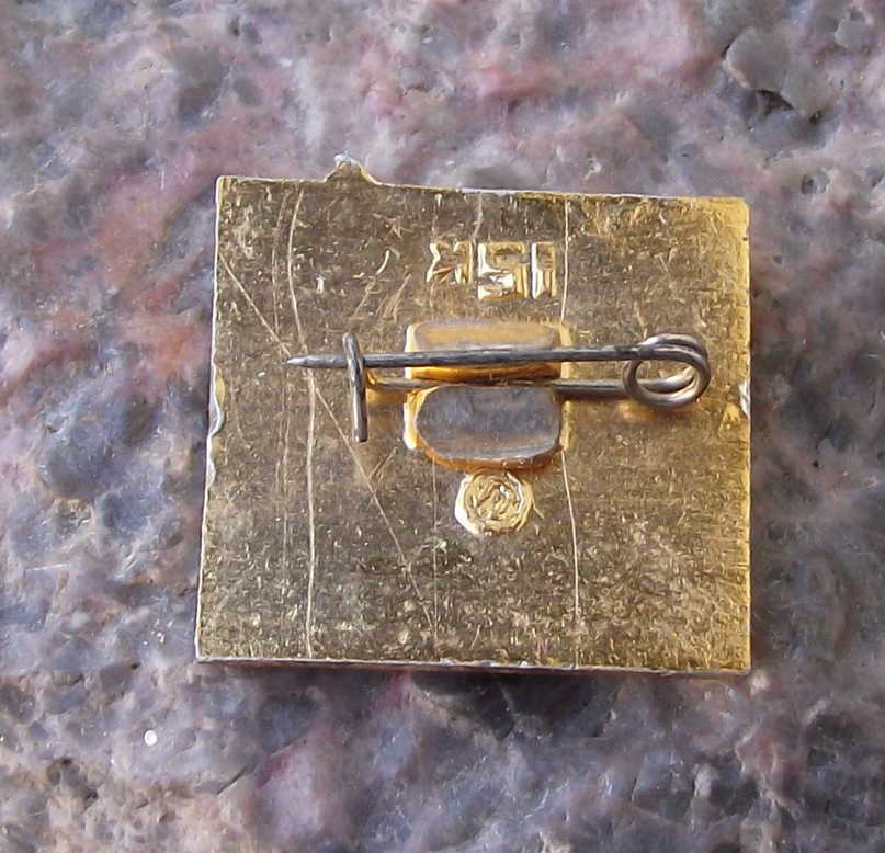 Vintage Kremlin Palace of Congresses Spasskaya Tower Moscow Pin Badge