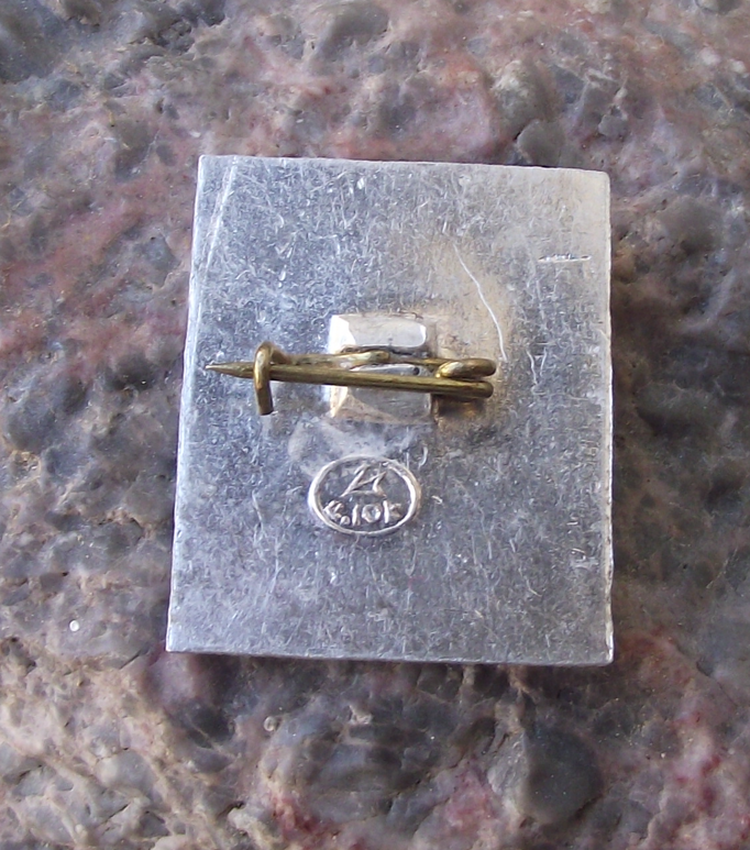 Vintage Poet Writer Alexander Pushkin Profile Russian Pin Badge