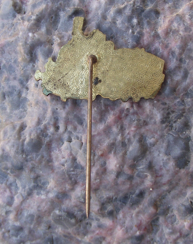 Vintage Czechoslovakia Black Steam Train Railway Locomotive Pin Badge