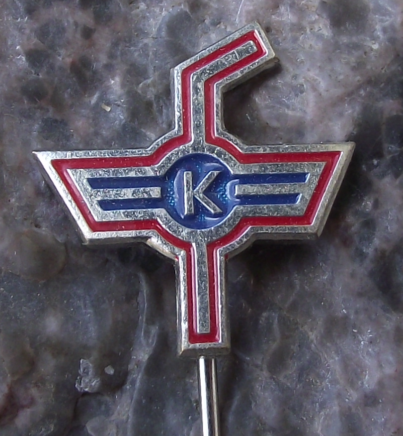 Vintage EHC Kloten Swiss Ice Hockey Club Switzerland Winged K Pin Badge