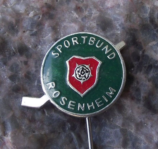 Vintage Sportbund Rosenheim German Ice Hockey Team Logo Pin Badge