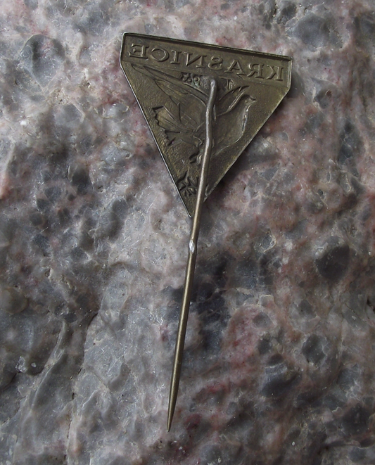 1963 Krasnice Memorial to 1944 Soviet Partisan Freedom Fighters Pin Badge