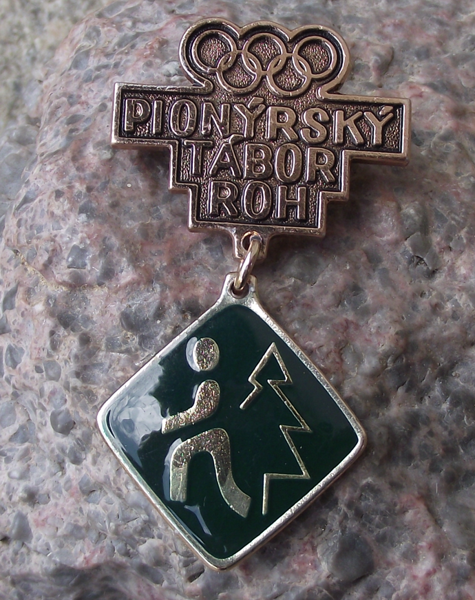 Vintage Czech Pioneer Camp Youth Award Forest Running Pioneering ROH Medal