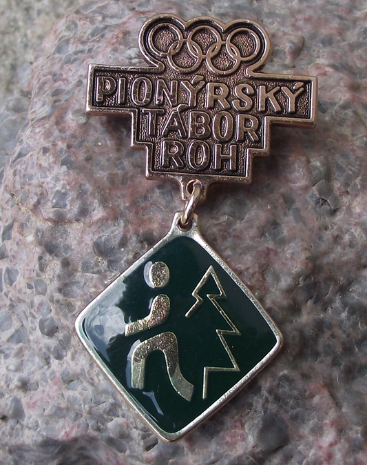 Vintage Czech Pioneer Camp Youth Award Forest Running Pioneering ROH Medal