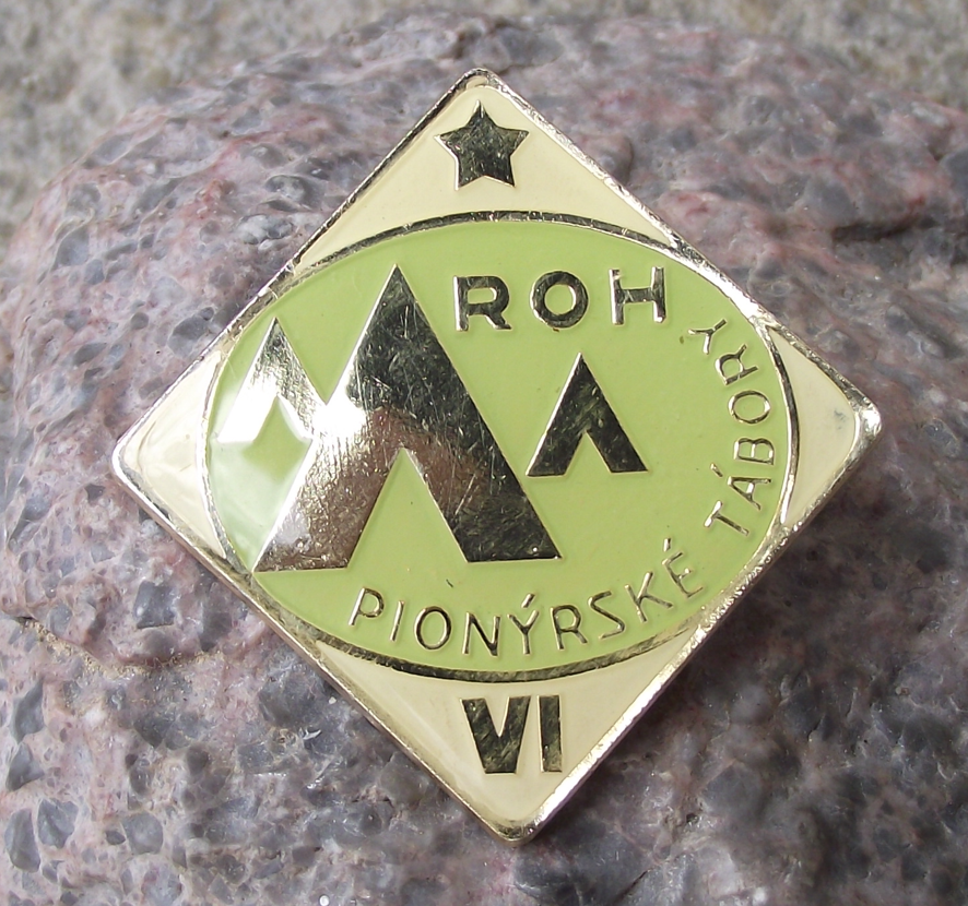 Young Pioneer Czechoslovakia Youth Camping Award Stage 6 Tent Pin Badge